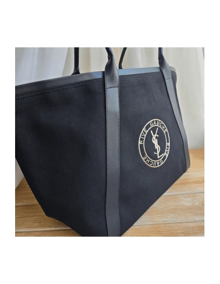 Saint Laurent RIVE GAUCHE Tote Bag In Canvas,YSL,BAGS