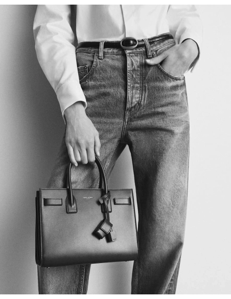 Saint Laurent SAC DE JOUR BABY Bag In Crocodile Embossed Leather,YSL,BAGS