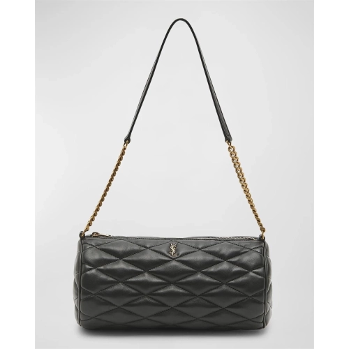Saint Laurent Sade Medium YSL Tube Shoulder Bag In Quilted Smooth Leather,YSL,BAGS