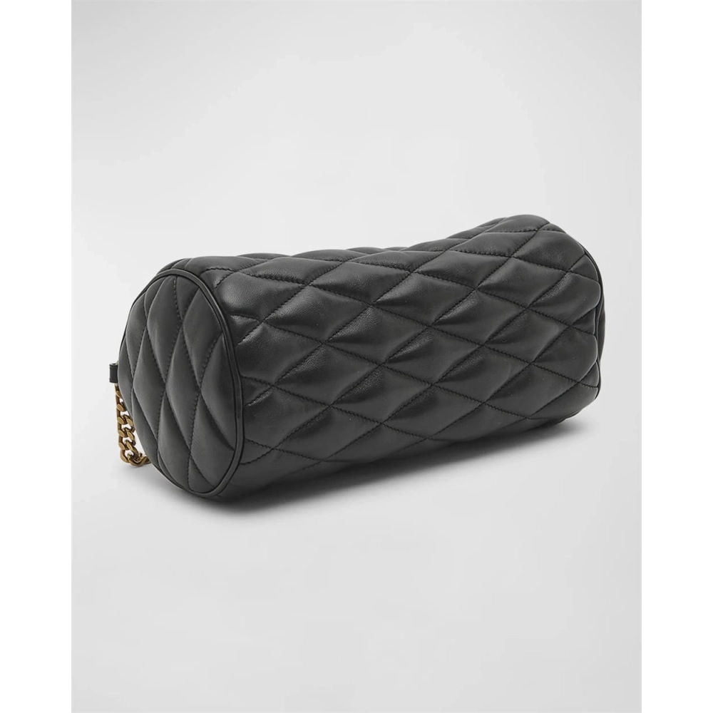 Saint Laurent Sade Medium YSL Tube Shoulder Bag In Quilted Smooth Leather,YSL,BAGS