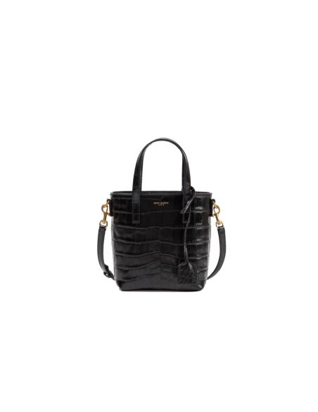 SAINT LAURENT Toy Shopping N S Leather Tote Bag,YSL,BAGS