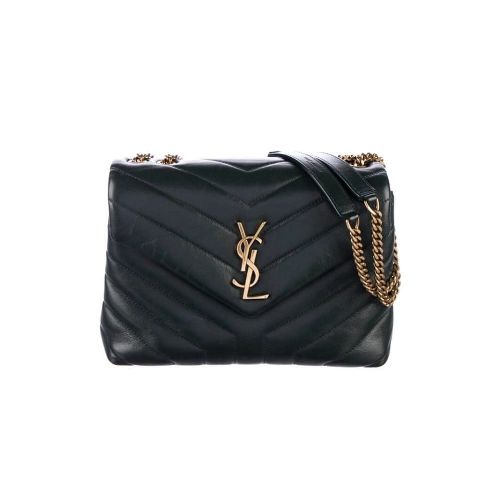 Saint Laurent YSL LOULOU SMALL CHAIN BAG BLACK,YSL,BAGS