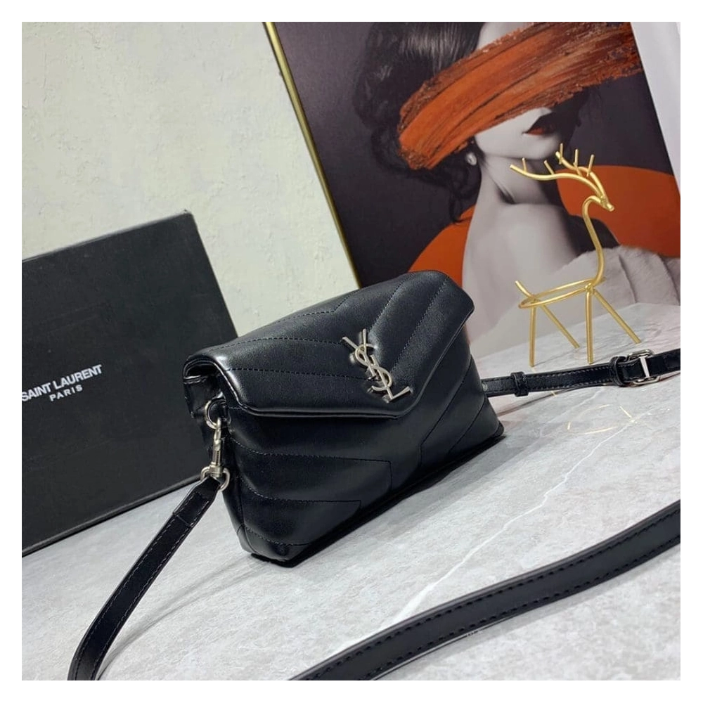 Saint Laurent YSL Toy Loulou Bag BLACK,YSL,BAGS