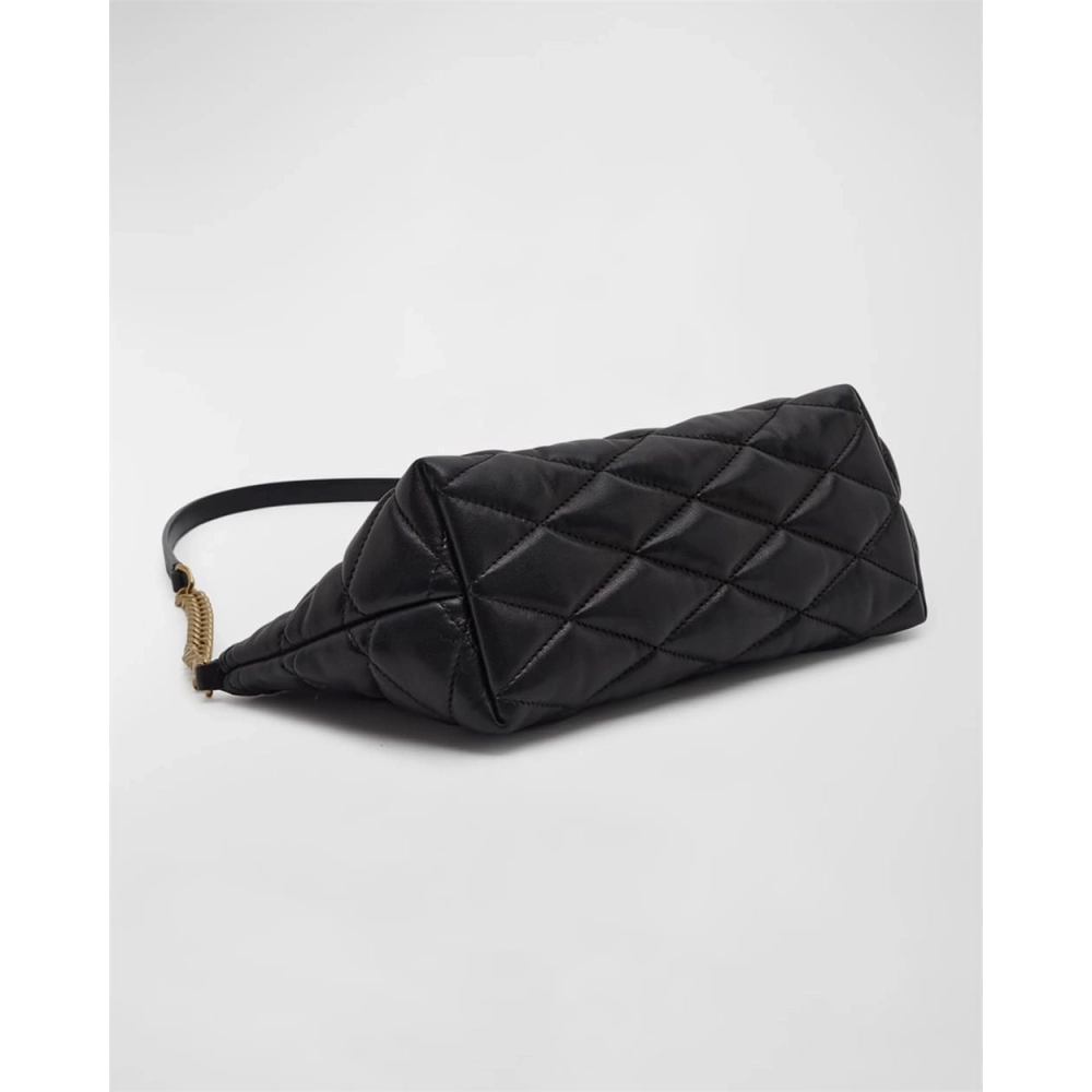 Saint Laurent Ziptop Mini Shoulder Bag In Quilted Smooth Leather,YSL,BAGS