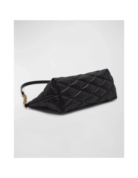 Saint Laurent Ziptop Mini Shoulder Bag In Quilted Smooth Leather,YSL,BAGS