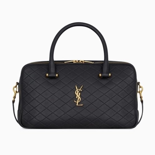 SAINT LAURENTOUT Lyia Duffle Bag In Quilted Lambskin,YSL,BAGS