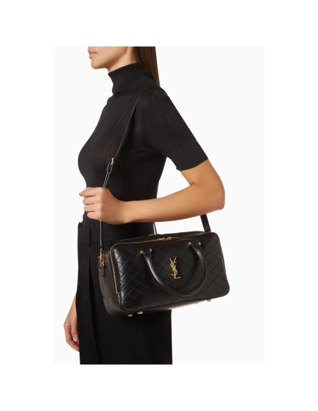 SAINT LAURENTOUT Lyia Duffle Bag In Quilted Lambskin,YSL,BAGS