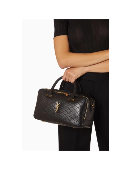 SAINT LAURENTOUT Lyia Duffle Bag In Quilted Lambskin,YSL,BAGS