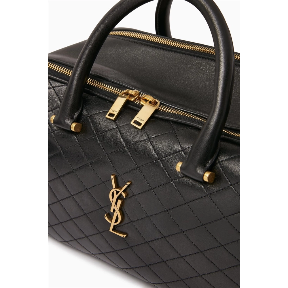SAINT LAURENTOUT Lyia Duffle Bag In Quilted Lambskin,YSL,BAGS