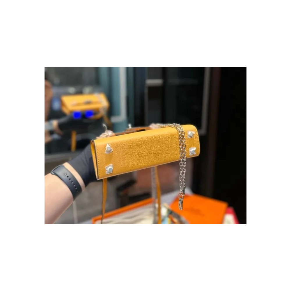 Hermes Amber EPSOM Calfskin Mini Kelly 20cm,Hermes,BAGS