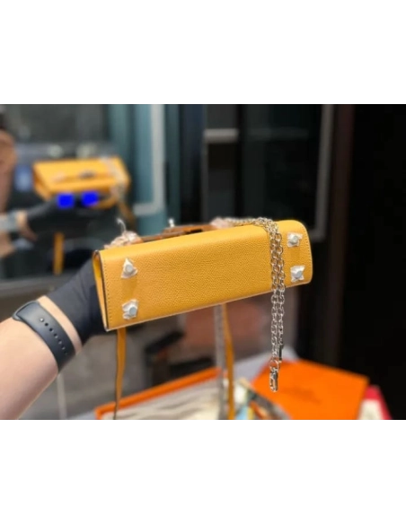 Hermes Amber EPSOM Calfskin Mini Kelly 20cm,Hermes,BAGS