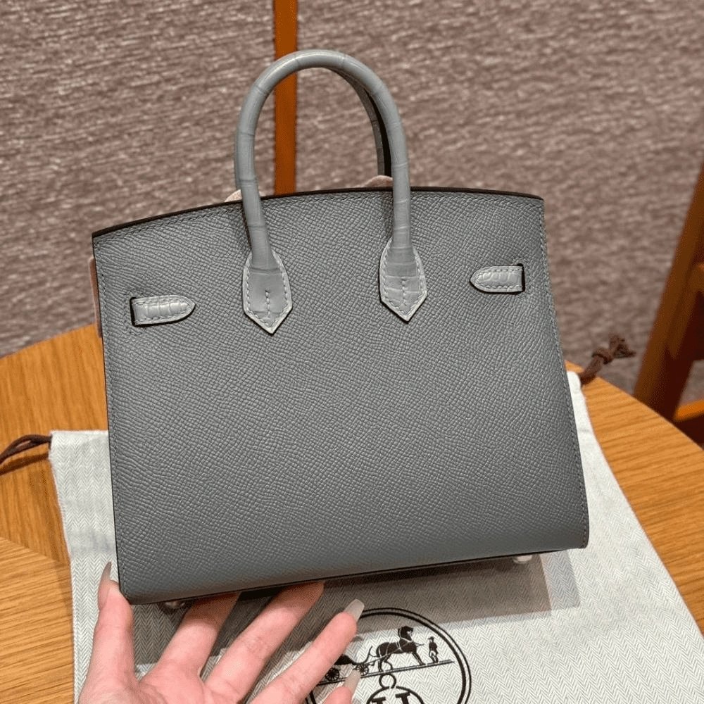 Hermes Birkin 20 Faubourg Rainy Days Gris Misty,Hermes,BAGS
