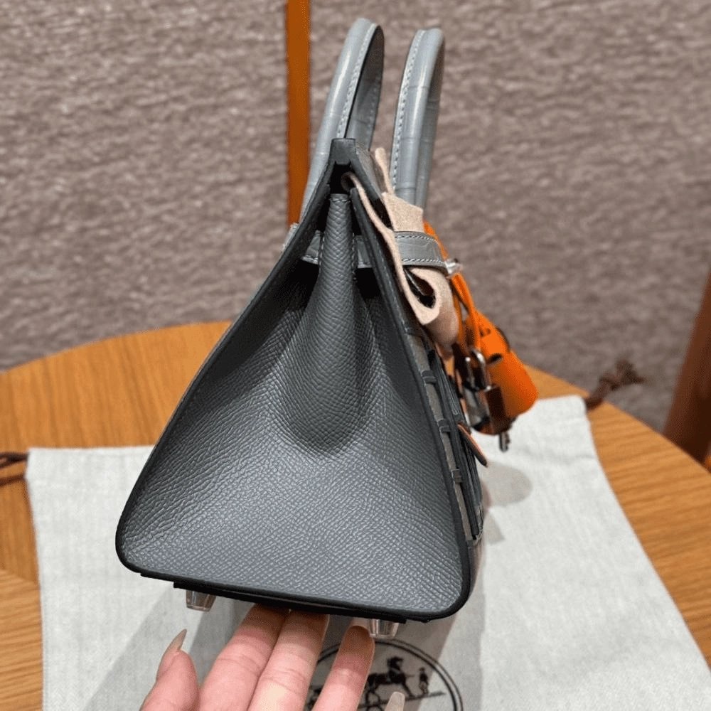 Hermes Birkin 20 Faubourg Rainy Days Gris Misty,Hermes,BAGS