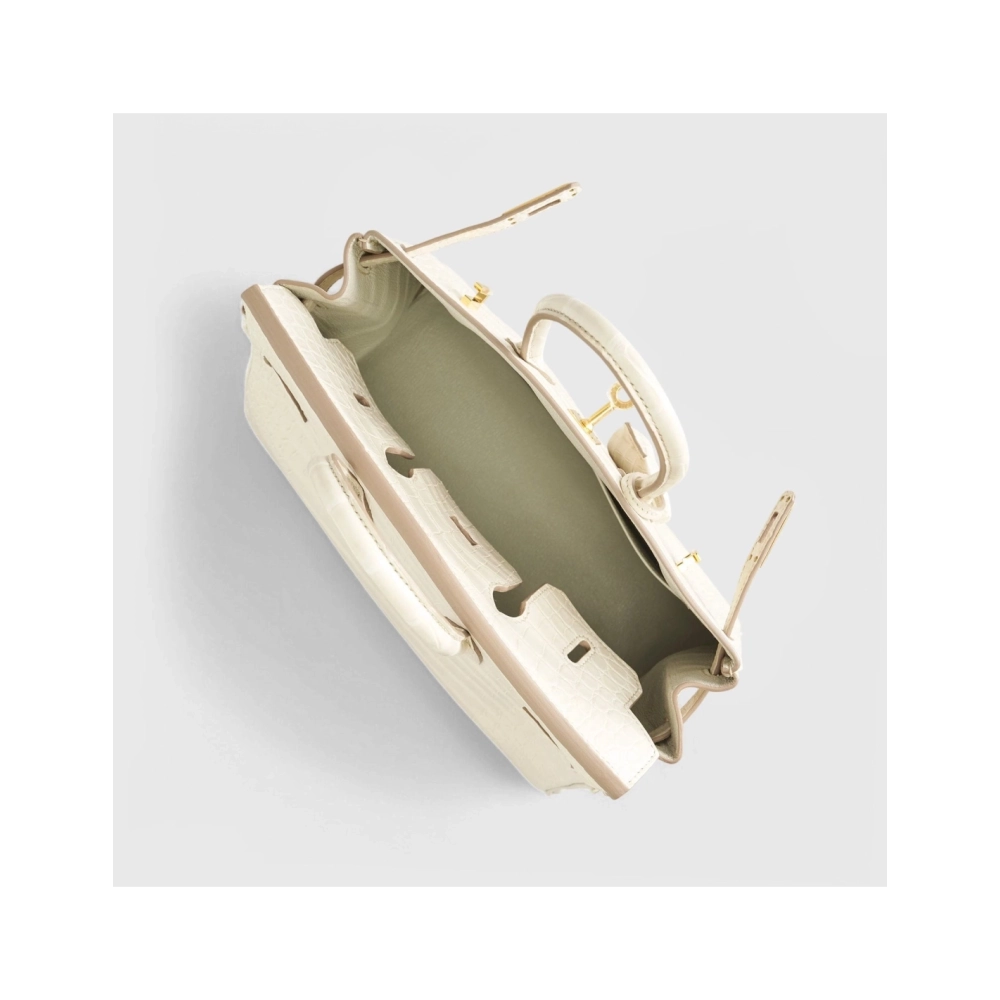 Hermes Birkin 25 Alligator Beton Gold Hardware Matte,Hermes,BAGS