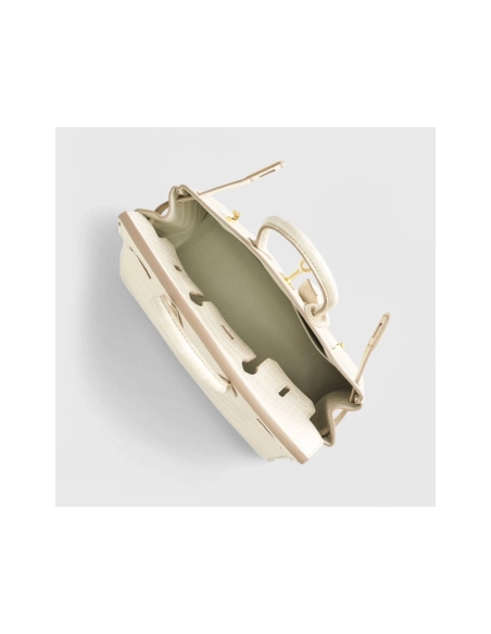 Hermes Birkin 25 Alligator Beton Gold Hardware Matte,Hermes,BAGS