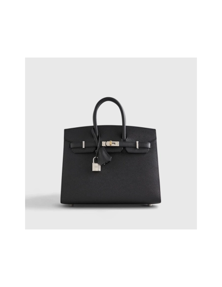 Hermes Birkin 25 Epsom Black Electrum Sellier,Hermes,BAGS