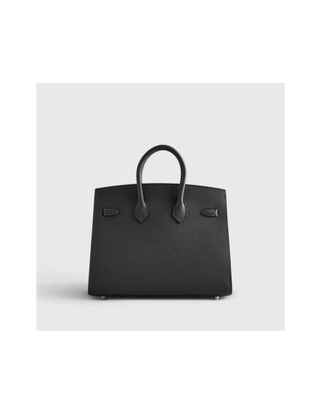 Hermes Birkin 25 Epsom Black Electrum Sellier,Hermes,BAGS
