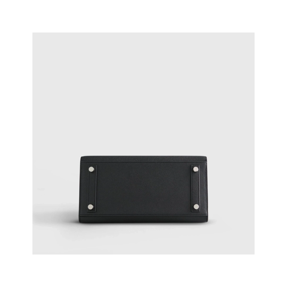 Hermes Birkin 25 Epsom Black Electrum Sellier,Hermes,BAGS