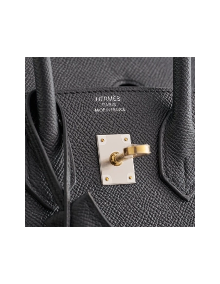 Hermes Birkin 25 Epsom Black Electrum Sellier,Hermes,BAGS