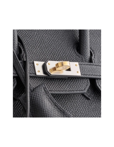Hermes Birkin 25 Epsom Black Electrum Sellier,Hermes,BAGS