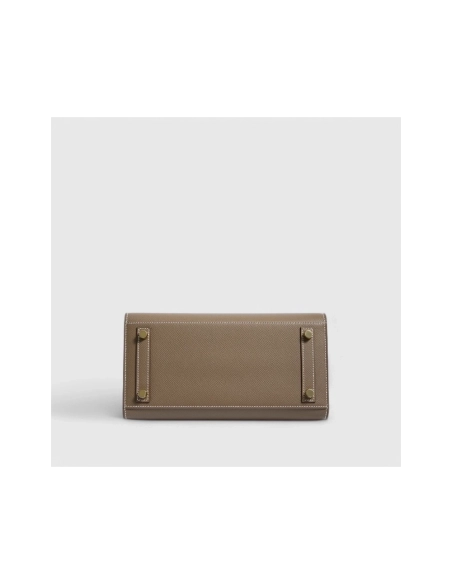 Hermes Birkin 25 Epsom Etoupe Sellier Gold Hardware,Hermes,BAGS