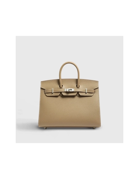 Hermes Birkin 25 Epsom Etoupe Sellier Palladium Hardware,Hermes,BAGS