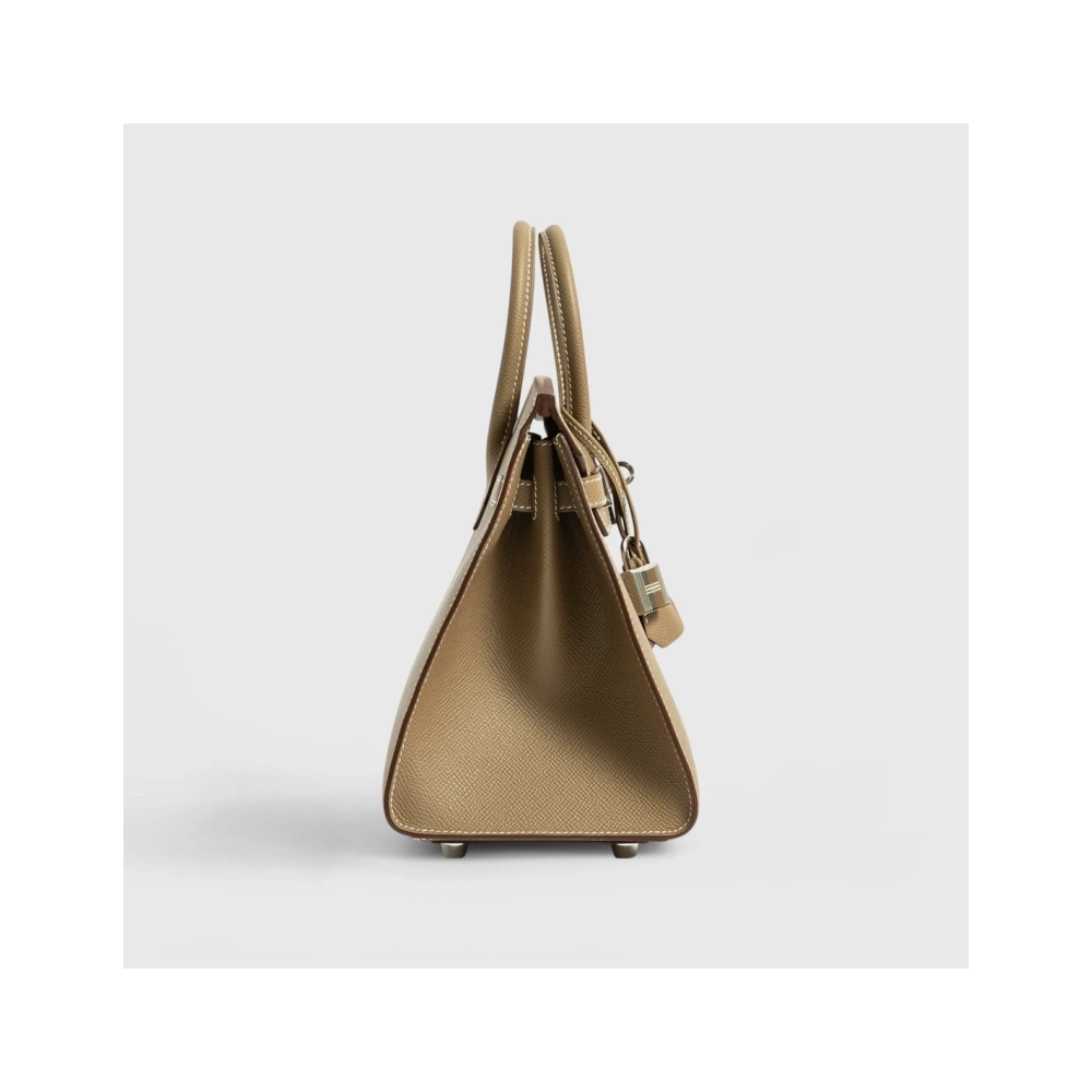 Hermes Birkin 25 Epsom Etoupe Sellier Palladium Hardware,Hermes,BAGS