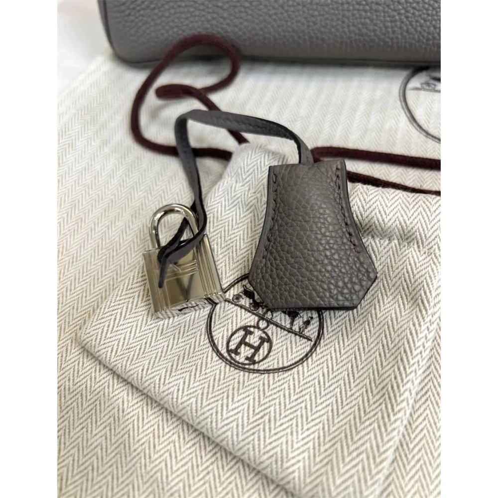 Hermes Birkin 25 Gris Meyer Togo Leather Palladium Hardware,Hermes,BAGS