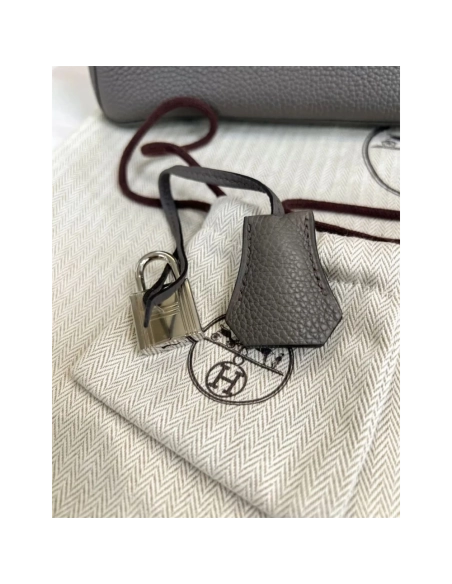 Hermes Birkin 25 Gris Meyer Togo Leather Palladium Hardware,Hermes,BAGS