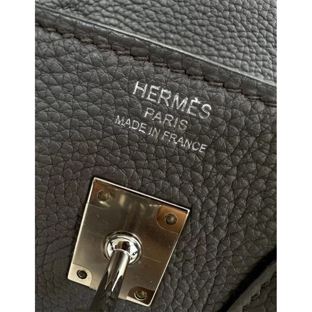 Hermes Birkin 25 Gris Meyer Togo Leather Palladium Hardware,Hermes,BAGS