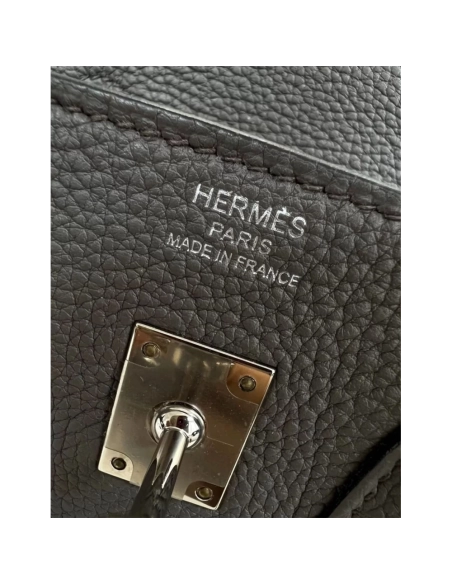 Hermes Birkin 25 Gris Meyer Togo Leather Palladium Hardware,Hermes,BAGS