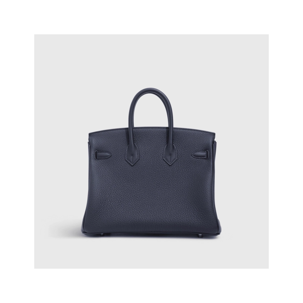 Hermes Birkin 25 Togo Black Blue Sapphire Gold Hardware,Hermes,BAGS