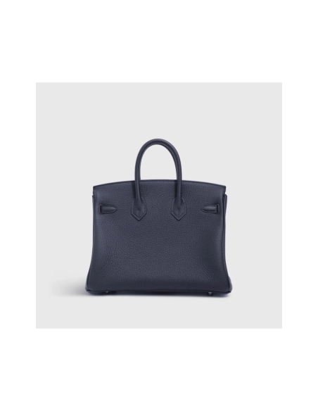 Hermes Birkin 25 Togo Black Blue Sapphire Gold Hardware,Hermes,BAGS