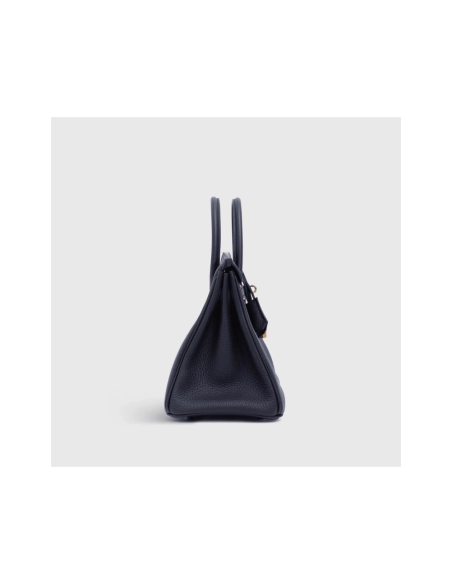 Hermes Birkin 25 Togo Black Blue Sapphire Gold Hardware,Hermes,BAGS