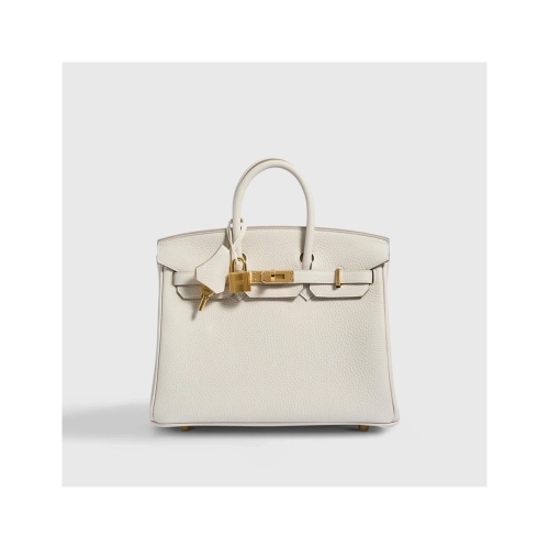 Hermes Birkin 25 Togo Craie Gold Hardware,Hermes,BAGS