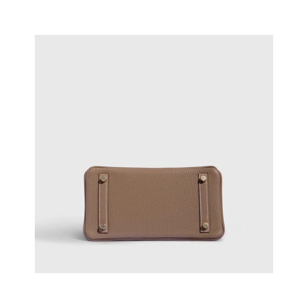 Hermes Birkin 25 Togo Etoupe Retourne Gold Hardware,Hermes,BAGS