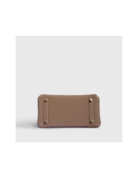 Hermes Birkin 25 Togo Etoupe Retourne Gold Hardware,Hermes,BAGS