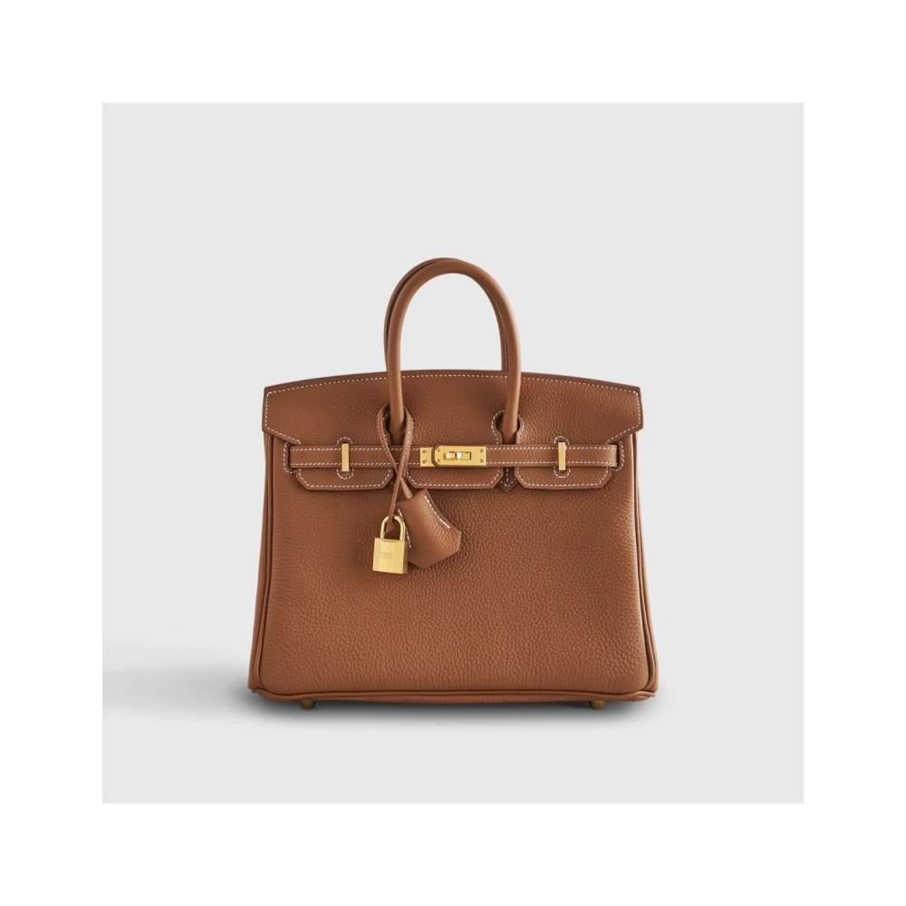 Hermes Birkin 25 Togo Gold Retourne Gold Hardware,Hermes,BAGS