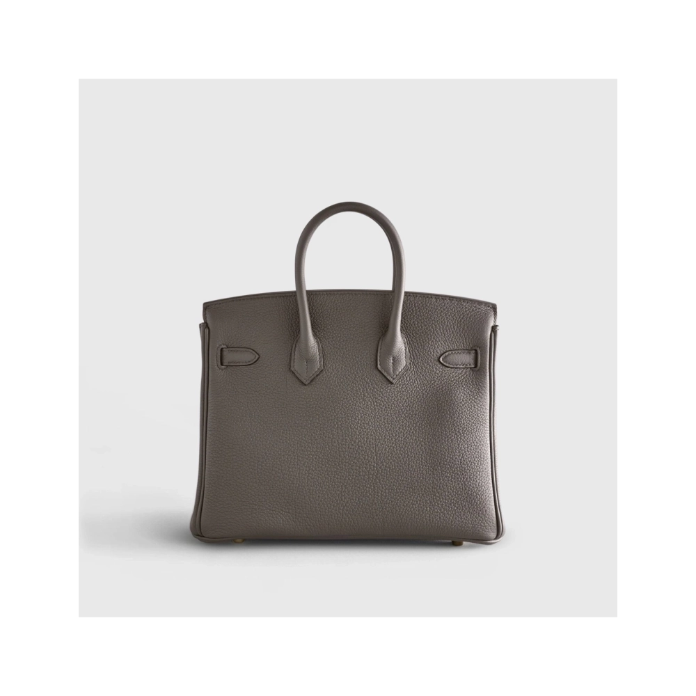 Hermes Birkin 25 Togo Gris Etain Gold Hardware,Hermes,BAGS