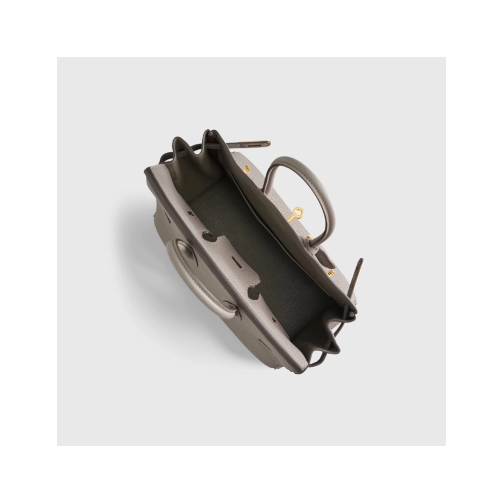 Hermes Birkin 25 Togo Gris Etain Gold Hardware,Hermes,BAGS