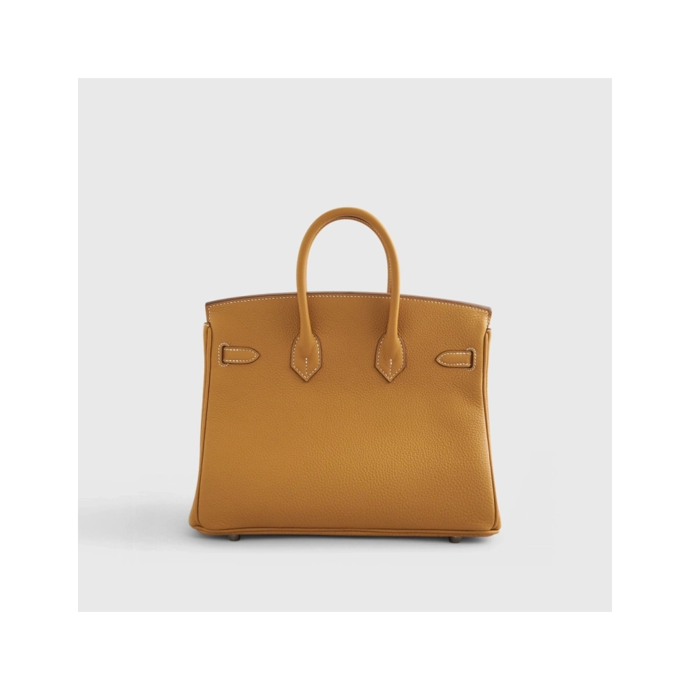 Hermes Birkin 25 Togo Natural Sable Palladium Hardware,Hermes,BAGS