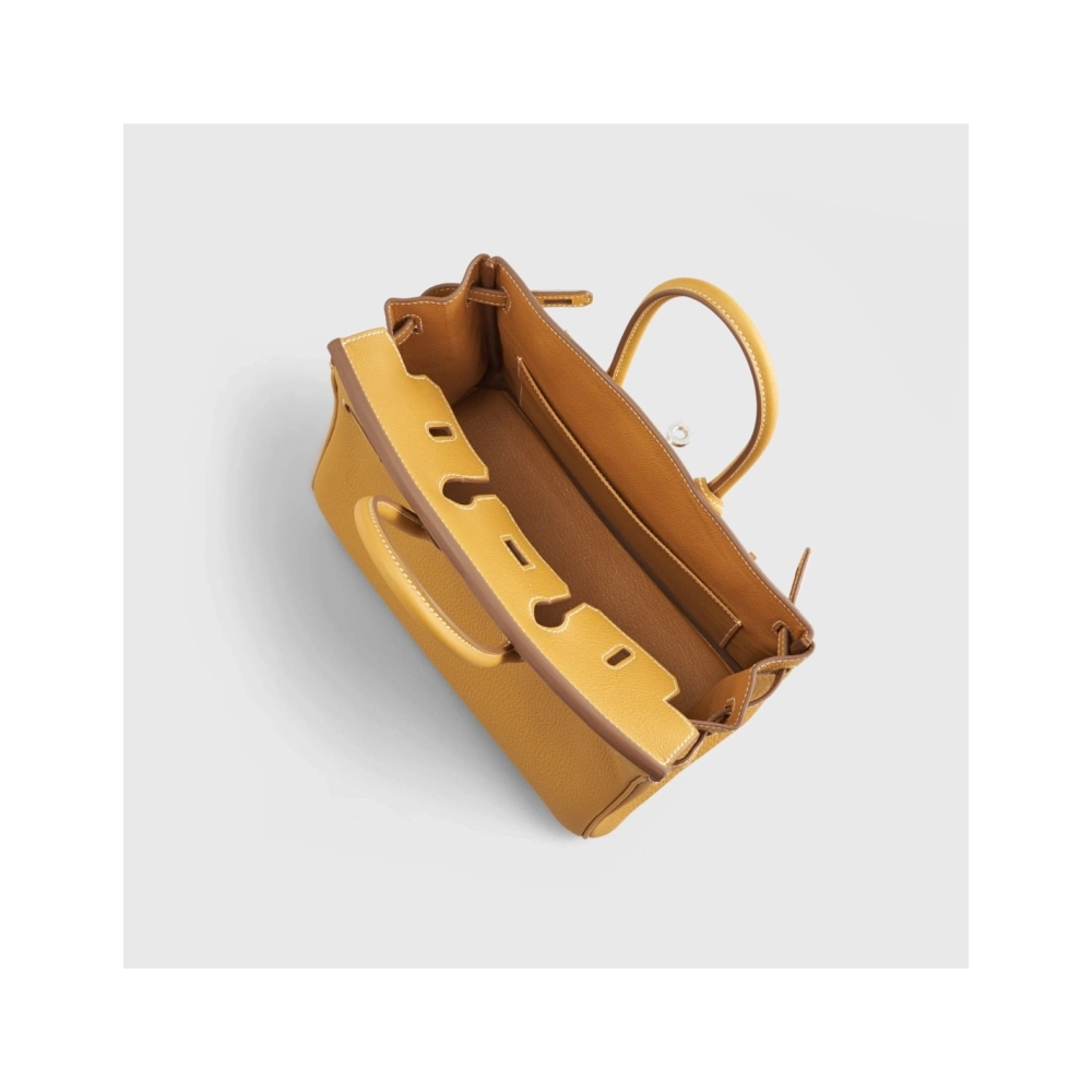 Hermes Birkin 25 Togo Natural Sable Palladium Hardware,Hermes,BAGS