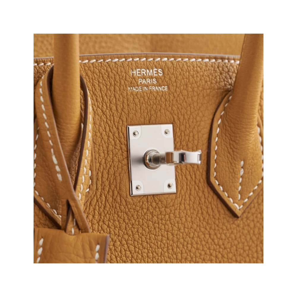 Hermes Birkin 25 Togo Natural Sable Palladium Hardware,Hermes,BAGS