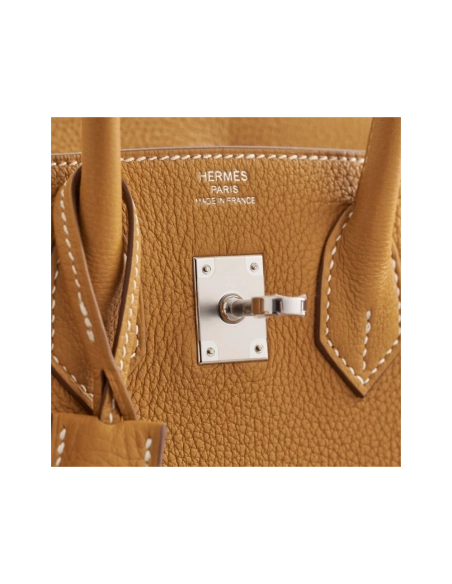 Hermes Birkin 25 Togo Natural Sable Palladium Hardware,Hermes,BAGS