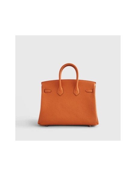 Hermes Birkin 25 Togo Orange Palladium Hardware,Hermes,BAGS