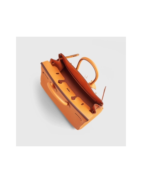 Hermes Birkin 25 Togo Orange Palladium Hardware,Hermes,BAGS