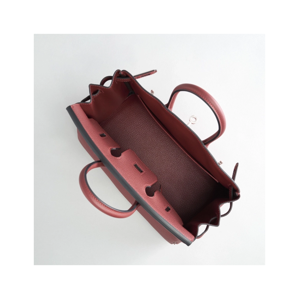 Hermes Birkin 25 Togo Rouge H Pallidum Hardware,Hermes,BAGS