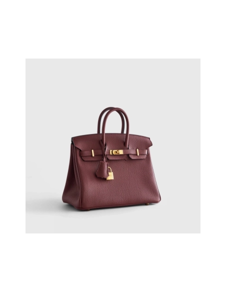 Hermes Birkin 25 Togo Rouge Sellier Retourne Gold Hardware,Hermes,BAGS