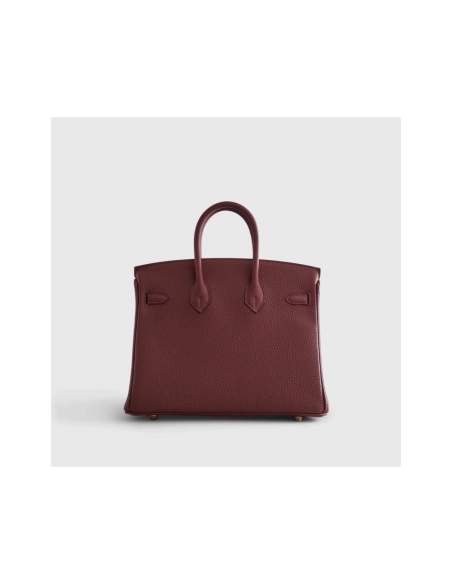 Hermes Birkin 25 Togo Rouge Sellier Retourne Gold Hardware,Hermes,BAGS