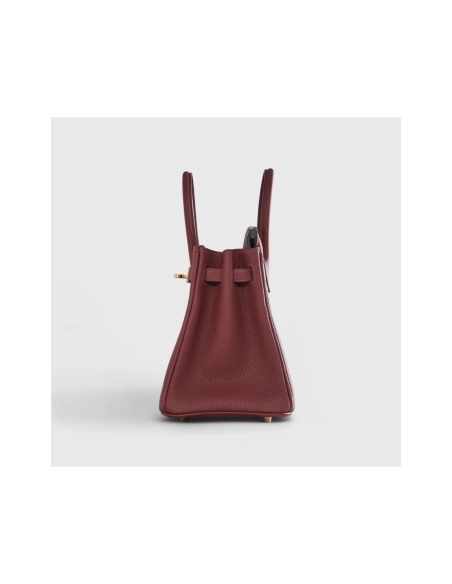 Hermes Birkin 25 Togo Rouge Sellier Retourne Gold Hardware,Hermes,BAGS